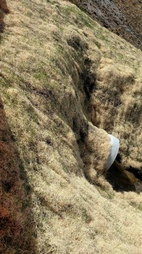 Installation of Baffle in a Sediment Basin & Spillway