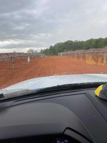 Seeding the Site after Panels have been Installed