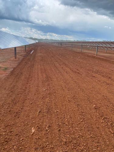 Seeding the Site after Panels have been Installed