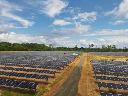 Installation of Roadways through Solar Farm