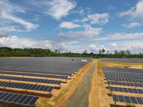 Installation of Roadways through Solar Farm