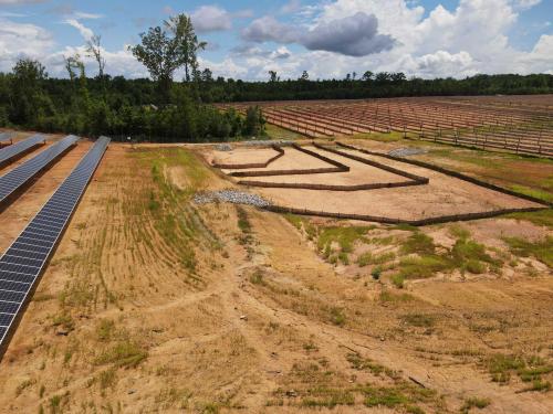 Installation of Roadways through Solar Farm
