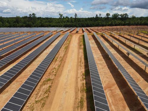 Installation of Roadways through Solar Farm