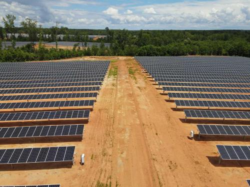 Installation of Roadways through Solar Farm