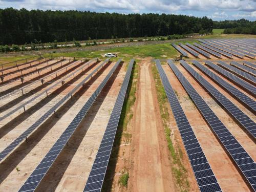 Installation of Roadways through Solar Farm
