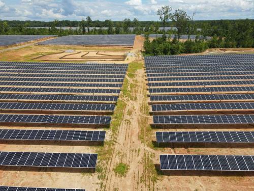 Installation of Roadways through Solar Farm