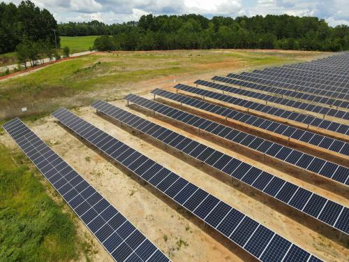 Installation of Roadways through Solar Farm