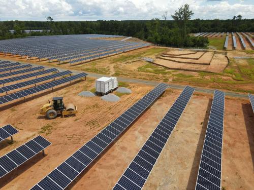 Installation of Roadways through Solar Farm