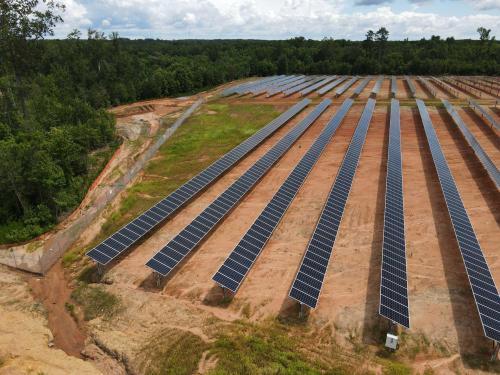 Installation of Roadways through Solar Farm