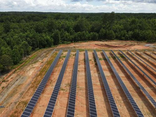Installation of Roadways through Solar Farm