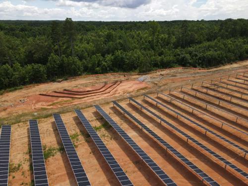 Installation of Roadways through Solar Farm