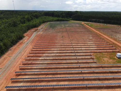 Installation of Roadways through Solar Farm