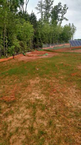 Seeding the Site after Panels have been Installed