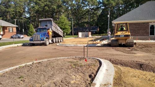 Grading the Parking Lot