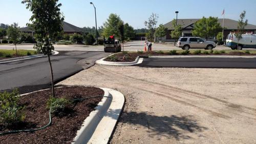 Grading the Parking Lot