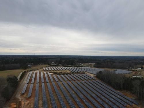 Site After Panels Installed