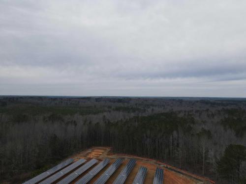 Site After Panels Installed