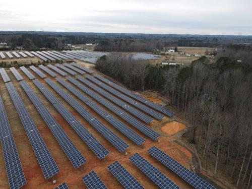 Site After Panels Installed