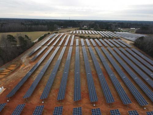 Site After Panels Installed