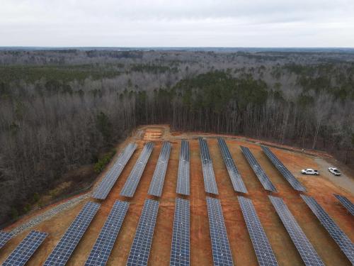 Site After Panels Installed