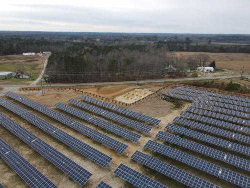 Site After Panels Installed