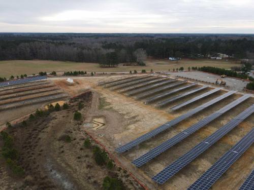 Site After Panels Installed