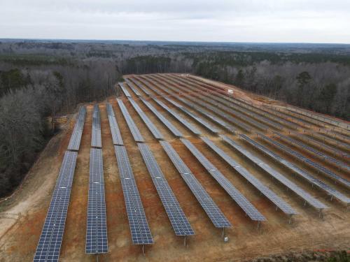 Site After Panels Installed