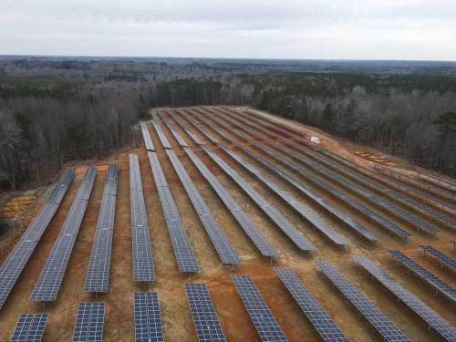 Site After Panels Installed