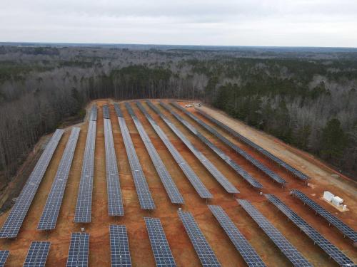 Site After Panels Installed