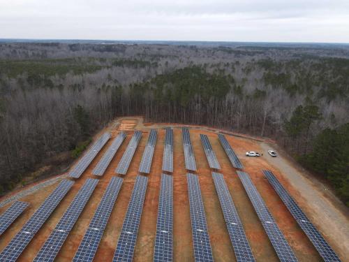 Site After Panels Installed