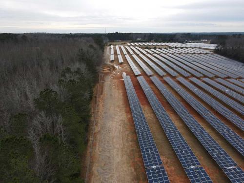 Site After Panels Installed