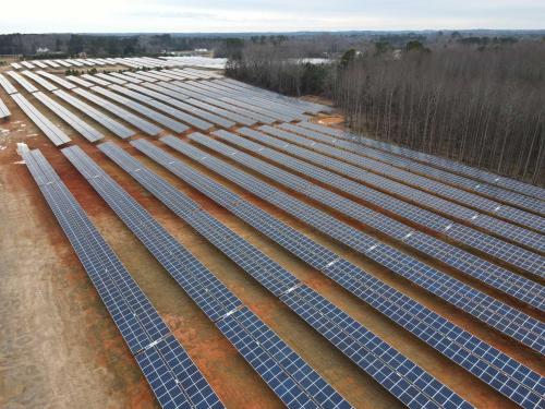 Site After Panels Installed