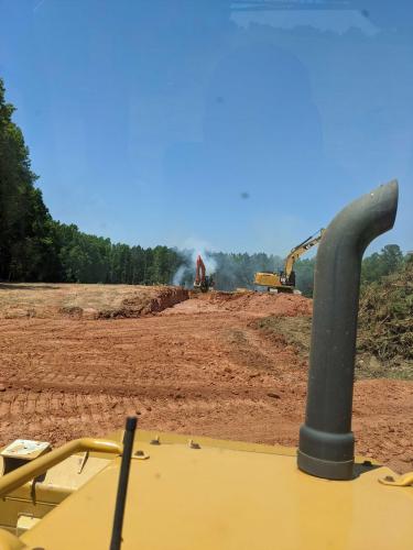 Tree Clearing, Burning, & Grading