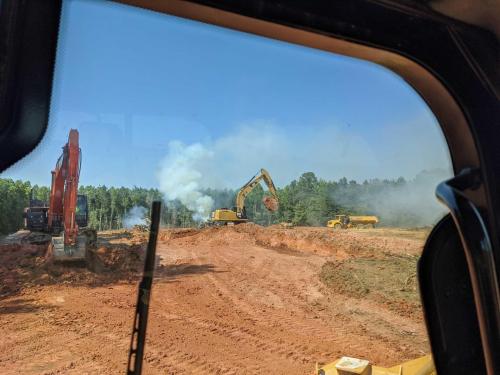 Tree Clearing, Burning, & Grading