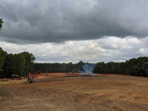 Tree Clearing, Burning, & Grading