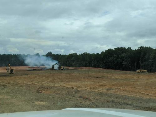 Tree Clearing, Burning, & Grading