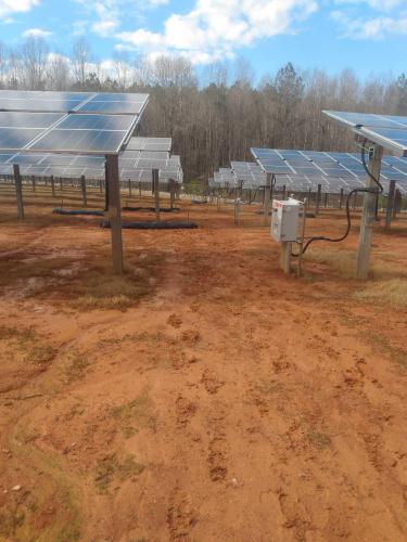 Site After Panels Installed