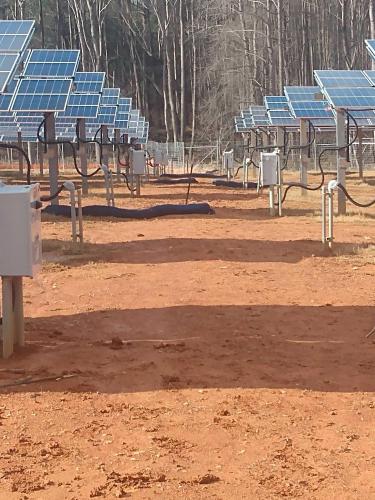 Site After Panels Installed