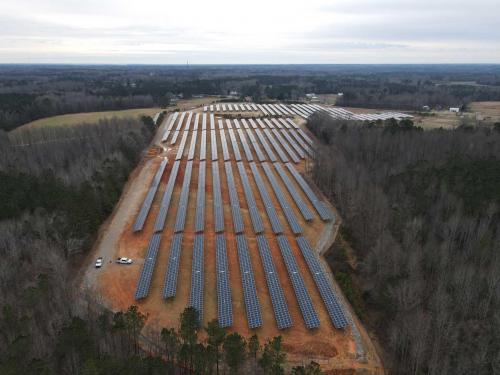 Site After Panels Installed